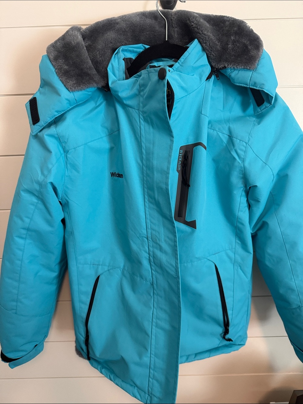 Kids' Aqua Blue Insulated Winter Jacket